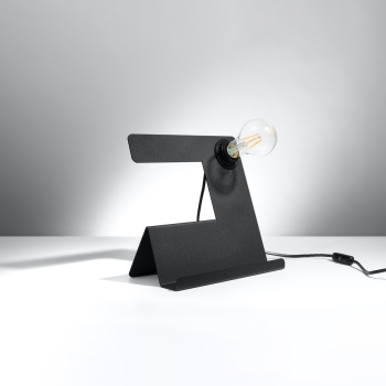 Stolná lampa INCLINE čierna 1x60W E27 Sollux Lighting