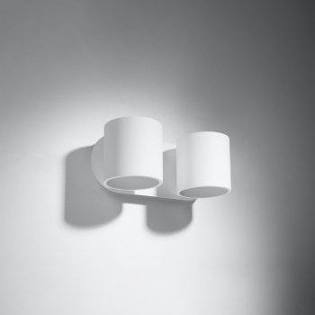Nástenné svietidlo ORBIS 2 biele 2x40W G9 Sollux Lighting