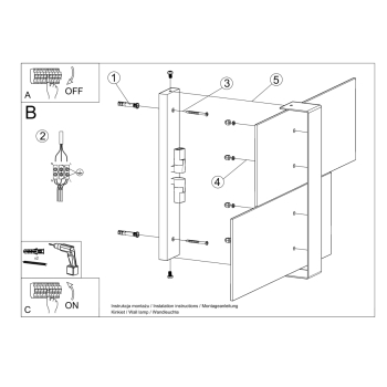 Nástenné svietidlo MASSIMO biele 2x40W G9 Sollux Lighting
