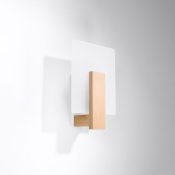 Nástenné svietidlo LAPPO prírodné drevo 1x40W E14 Sollux Lighting