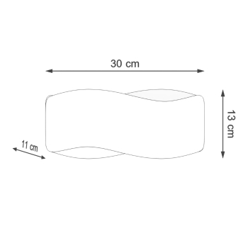 Nástenné svietidlo TILA 30 biele 1x40W G9 Sollux Lighting