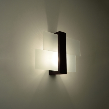 Nástenné svietidlo FENIKS 1 wenge 1x60W E27 Sollux Lighting