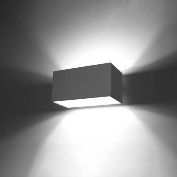 Nástenné svietidlo QUAD MAXI sivé 2x40W G9 Sollux Lighting