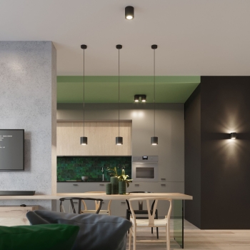 Nástenné svietidlo ORBIS 1 čierne 1x40W G9 Sollux Lighting