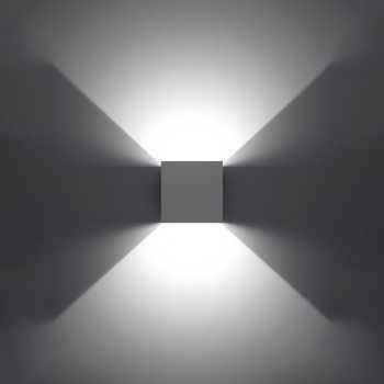Nástenné svietidlo LUCA white LED IP54 1x6W LED Sollux Lighting