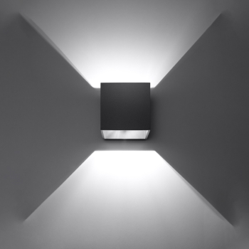 Nástenné svietidlo QUAD 1 čierne 1x40W G9 Sollux Lighting