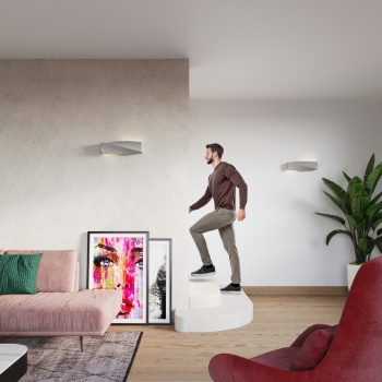 Nástenné svietidlo SIGMA sivé 1x60W E27 Sollux Lighting