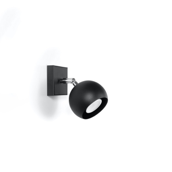Nástenné svietidlo OCULARE čierne 1x40W GU10 Sollux Lighting