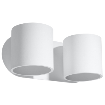 Nástenné svietidlo ORBIS 2 biele 2x40W G9 Sollux Lighting