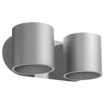 Nástenné svietidlo ORBIS 2 sivé 2x40W G9 Sollux Lighting
