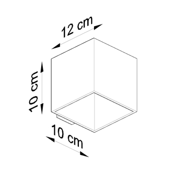 Nástenné svietidlo QUAD 1 sivé 1x40W G9 Sollux Lighting