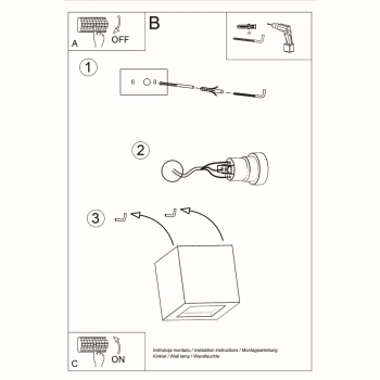 Keramická nástenná lampa LEO 1x60W E27 Sollux Lighting