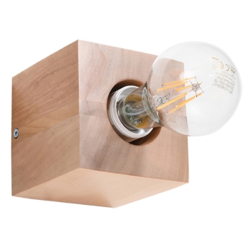 Nástenné svietidlo ARIZ prírodné drevo 1x60W E27 Sollux Lighting