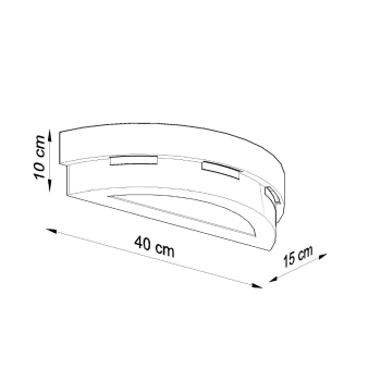 Keramická nástenná lampa HELIOS 1x60W E27 Sollux Lighting