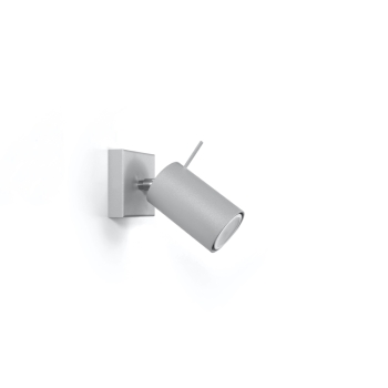 Nástenné svietidlo RING 1 sivé 1x40W GU10 Sollux Lighting