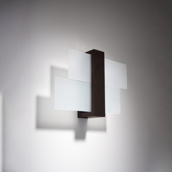 Nástenné svietidlo FENIKS 1 wenge 1x60W E27 Sollux Lighting