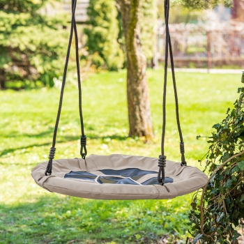 Záhradná hojdačka Čapie hniezdo 65 cm béžová