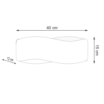 Nástenné svietidlo TILA 40 čierne 1x40W G9 Sollux Lighting