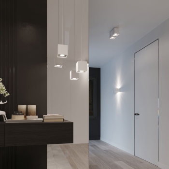 Nástenné svietidlo QUAD 1 biele 1x40W G9 Sollux Lighting