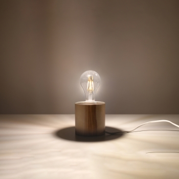 Stolná lampa SALGADO prírodné drevo 1x60W E27 Sollux Lighting