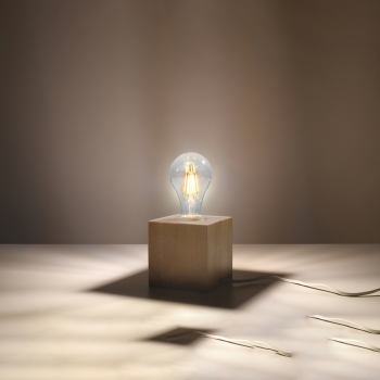 ARIZ stolová lampa prírodné drevo 1x60W E 27 Sollux Lighting