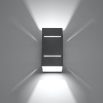Nástenné svietidlo BLOCCO sivé 1x40W G9 Sollux Lighting