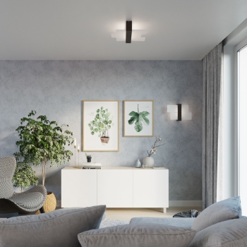 Nástenné svietidlo FENIKS 1 wenge 1x60W E27 Sollux Lighting