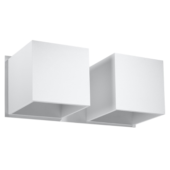 Nástenné svietidlo QUAD 2 biele 2x40W G9 Sollux Lighting