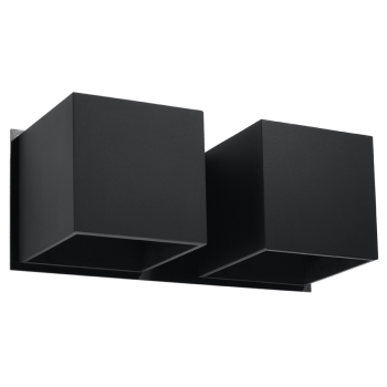 Nástenné svietidlo QUAD 2 čierne 2x40W G9 Sollux Lighting