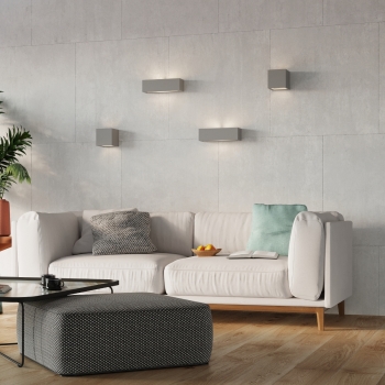 VEGA sivá 1x60W E27 keramická nástenná lampa od Sollux Lighting
