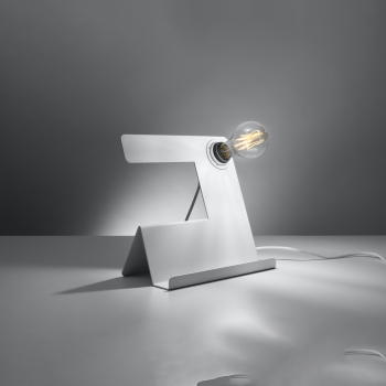Stolná lampa INCLINE biela 1x60W E27 Sollux Lighting