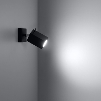 Nástenné svietidlo MERIDA čierne 1x40W GU10 Sollux Lighting