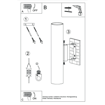 Nástenné svietidlo LAGOS 2 lesklé zlaté 2x10W GU10 Sollux Lighting