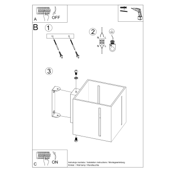 Nástenné svietidlo PIXAR biele 1x40W G9 Sollux Lighting