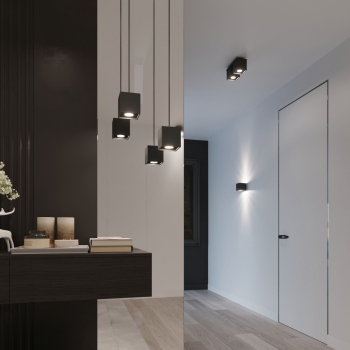 Nástenné svietidlo QUAD 1 čierne 1x40W G9 Sollux Lighting