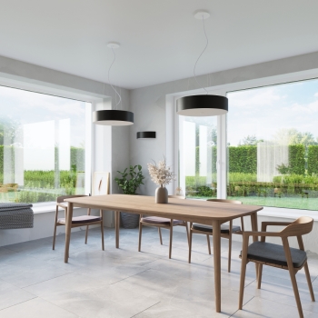 Nástenné svietidlo SKALA čierne 2x60W E27 Sollux Lighting