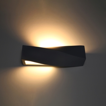 Nástenné svietidlo SIGMA čierne 1x60W E27 Sollux Lighting