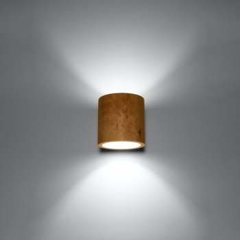 Nástenné svietidlo ORBIS prírodné drevo 1x40W G9 Sollux Lighting