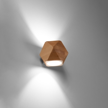 Nástenné svietidlo WOODY prírodné drevo 1x40W G9 Sollux Lighting