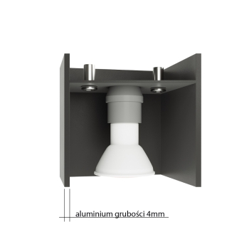 Nástenné svietidlo QUAD 2 biele 2x40W G9 Sollux Lighting