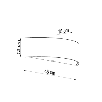 Nástenné svietidlo SKALA biele 2x60W E27 Sollux Lighting