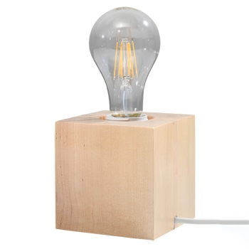 ARIZ stolová lampa prírodné drevo 1x60W E 27 Sollux Lighting