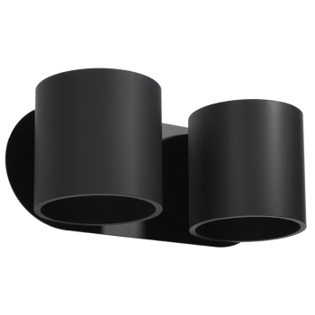 Nástenné svietidlo ORBIS 2 čierne 2x40W G9 Sollux Lighting