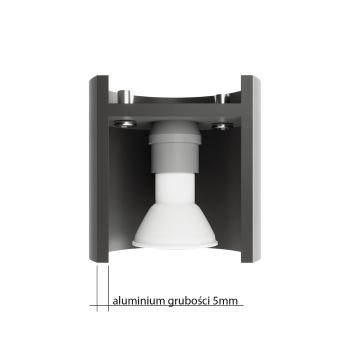 Nástenné svietidlo ORBIS 2 čierne 2x40W G9 Sollux Lighting
