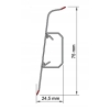 Soklová lišta SG75 2,2 m biela
