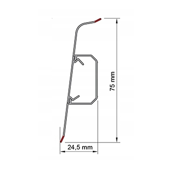 Soklová lišta SG75 2,2 m dub Superior