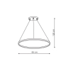 RING M čierna 1xLED CCT závesné svietidlo Light Prestige