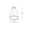 RING S čierna 1xLED 4000K závesné svietidlo Light Prestige