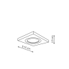 Skryté svietidlo METIS white 1x50W GU10 Light Prestige