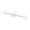 Nástenné svietidlo ISLA biele IP44 1x32W LED 96cm Light Prestige